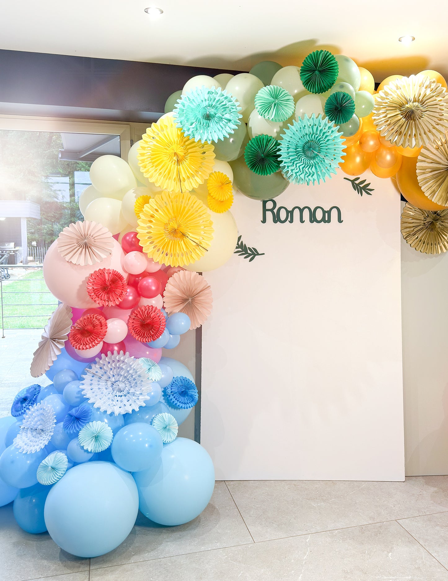 5 мини многоцветни розетки 15 cm