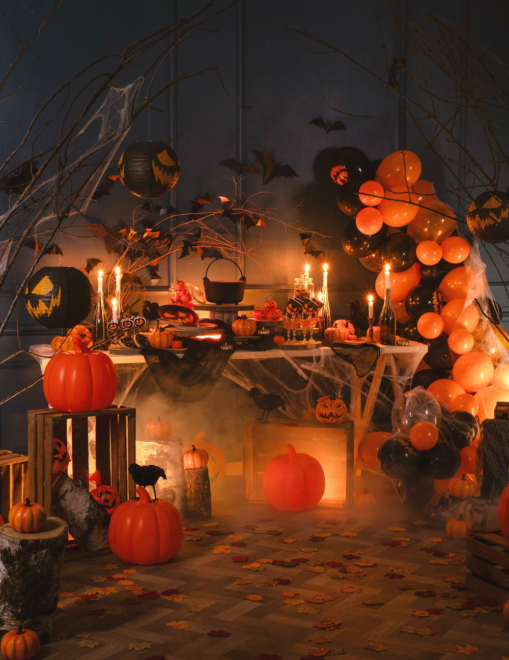 Декоративна аранжировка на halloween балони за декорация
