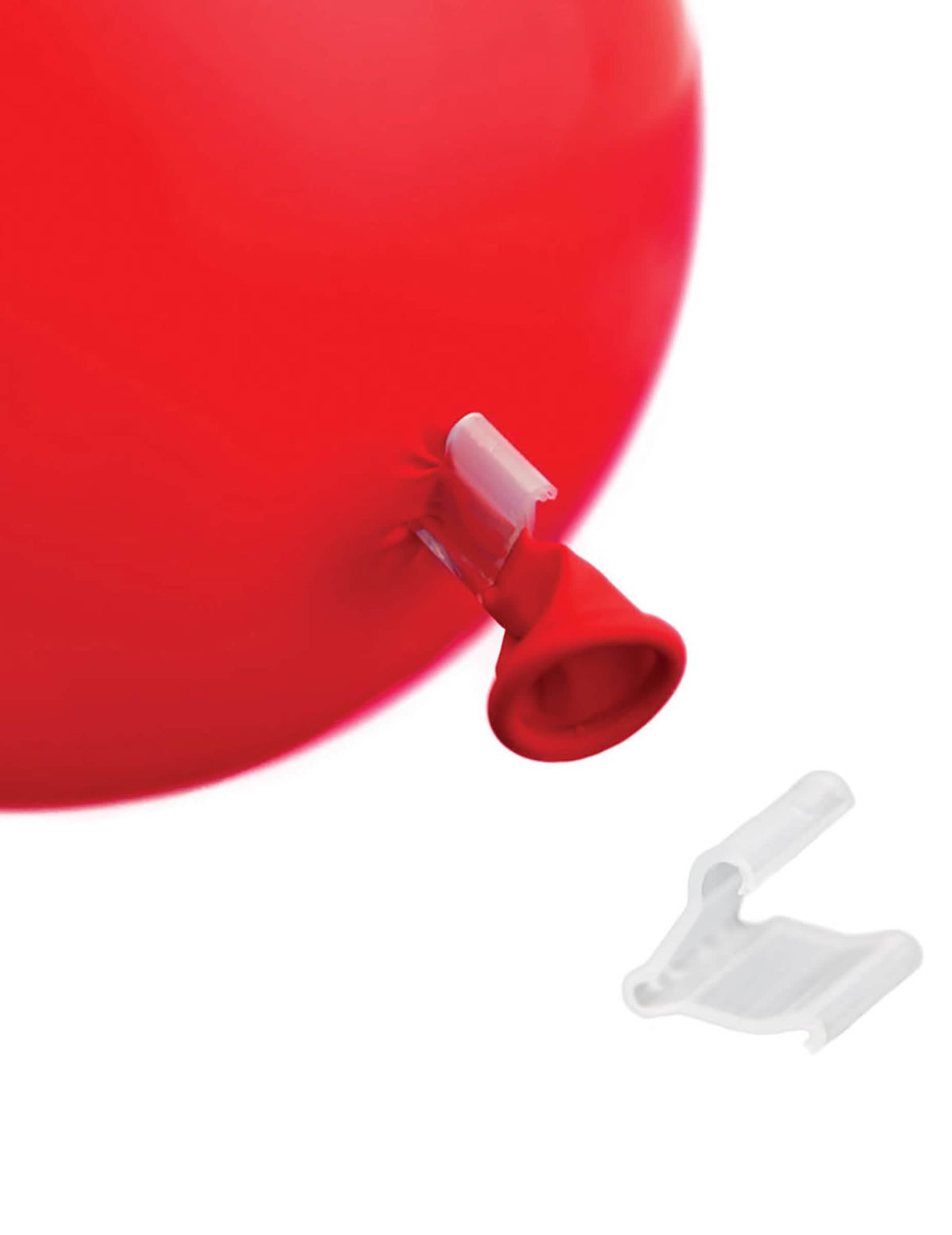 Clips à ballons pour fête lot de 50 transparents