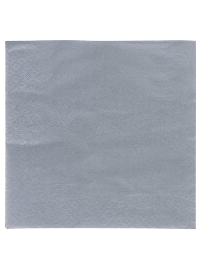 Lot de 50 serviettes en papier grises
