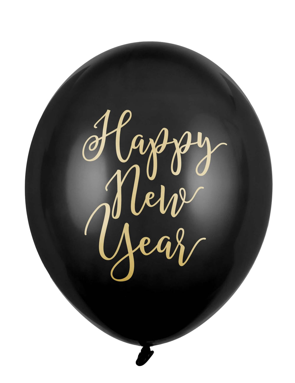латексови балони Happy New Year черен и златен