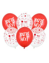 6 Ballons Latex You're next 30 cm
