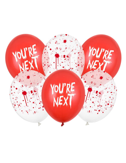 6 Ballons Latex You're next 30 cm