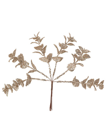 6 клона евкалипт с шампанско брокат 17 cm 