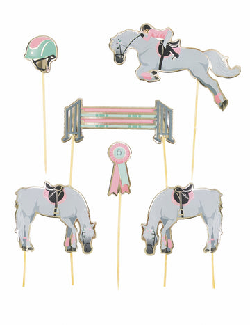 6 декорации за торта с коне и езда