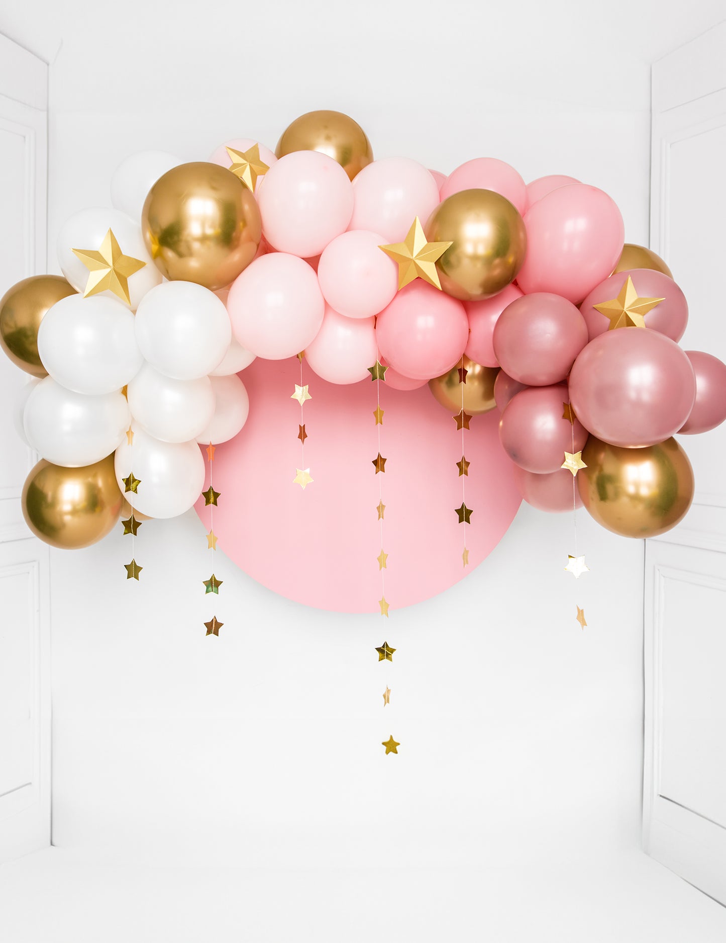 6 звезди за окачване на 3D Златна Коледа