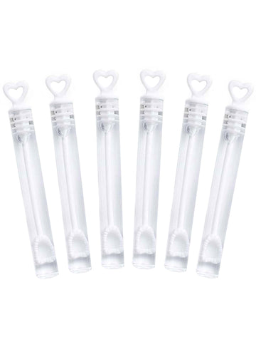 6 бутилки сватбени мехурчета със сърцевидни капачки