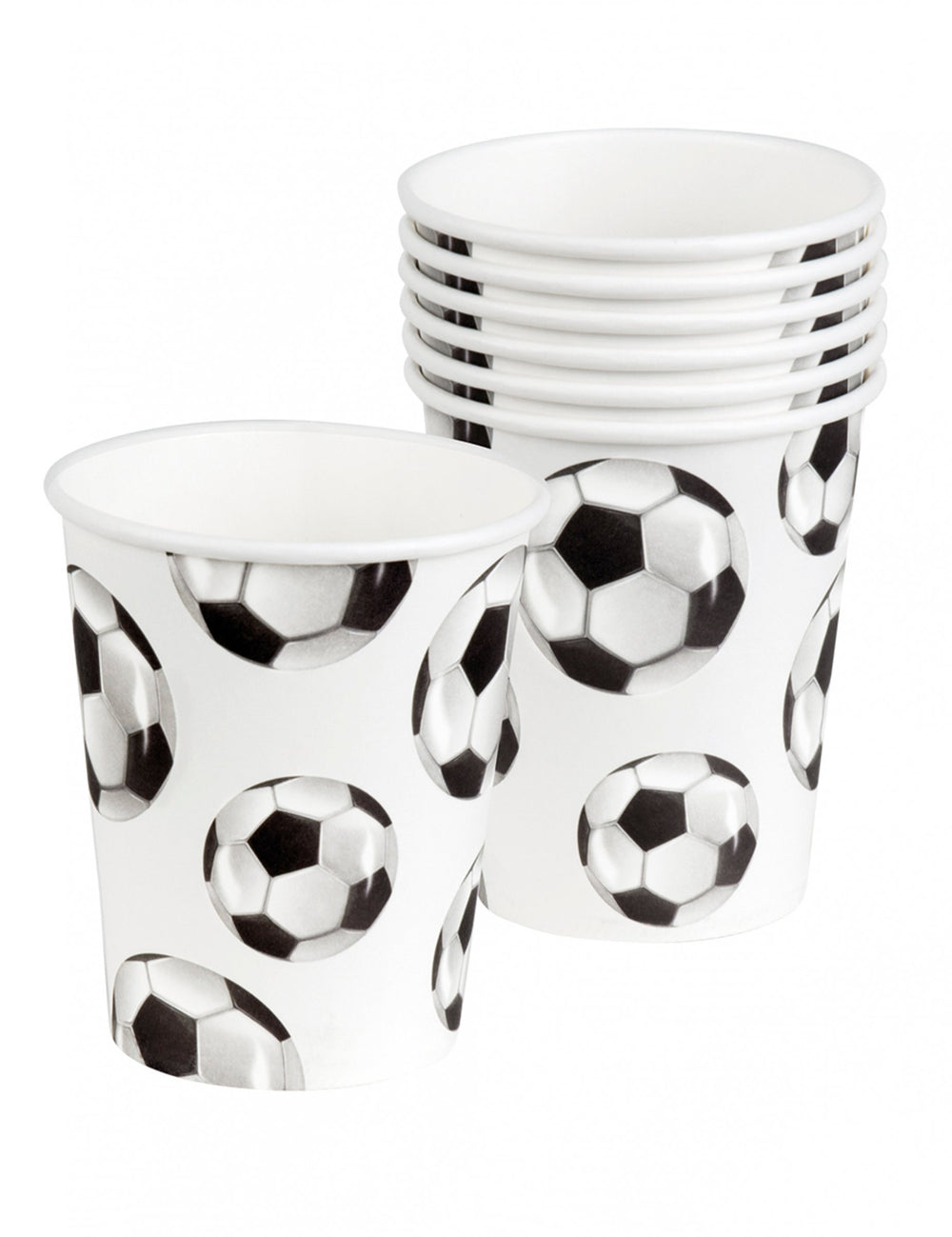 Empilement des gobelets en carton Foot party