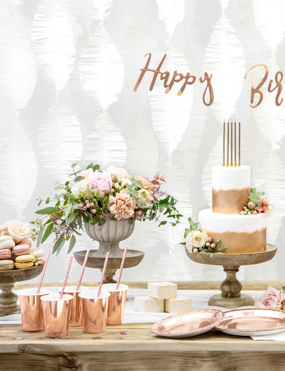 6 злато 220 мл розови чаши