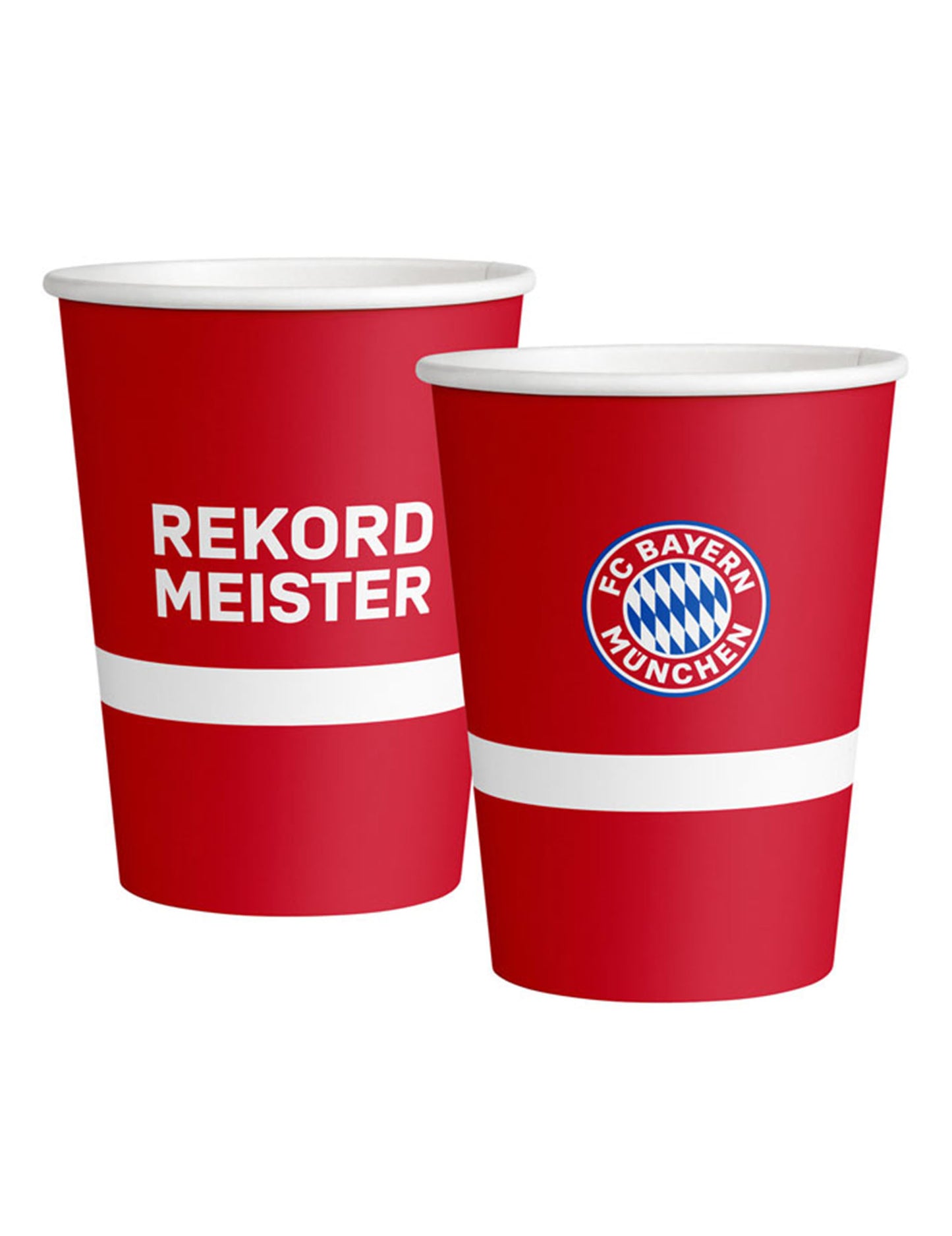 6 големи картонени чаши FC Bayern Мюнхен 500 ml