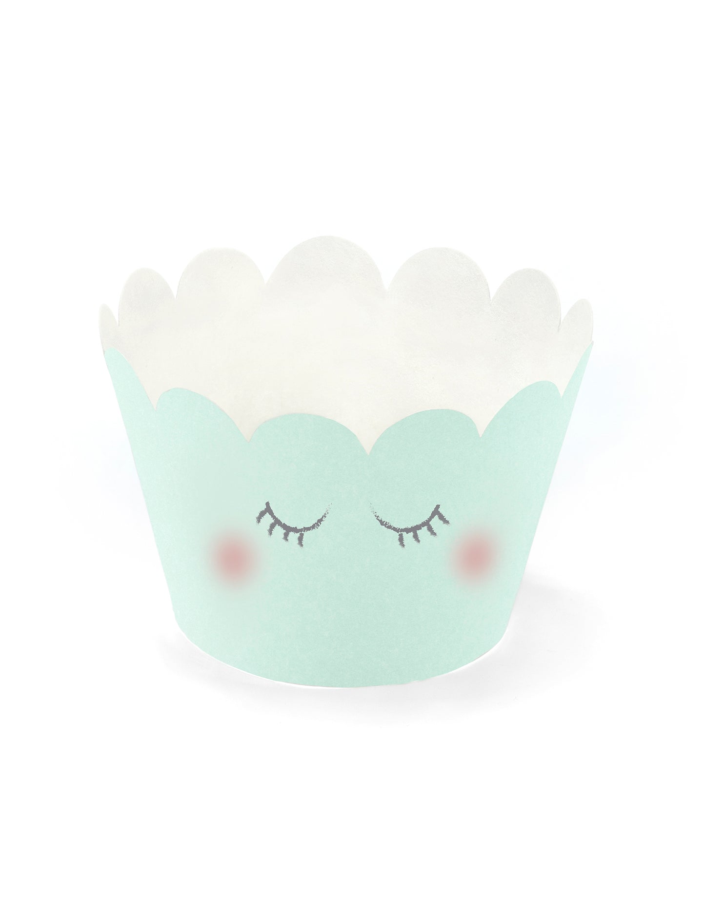 6 топера за мъфини с еднорог 7,5 x 5 cm пастел