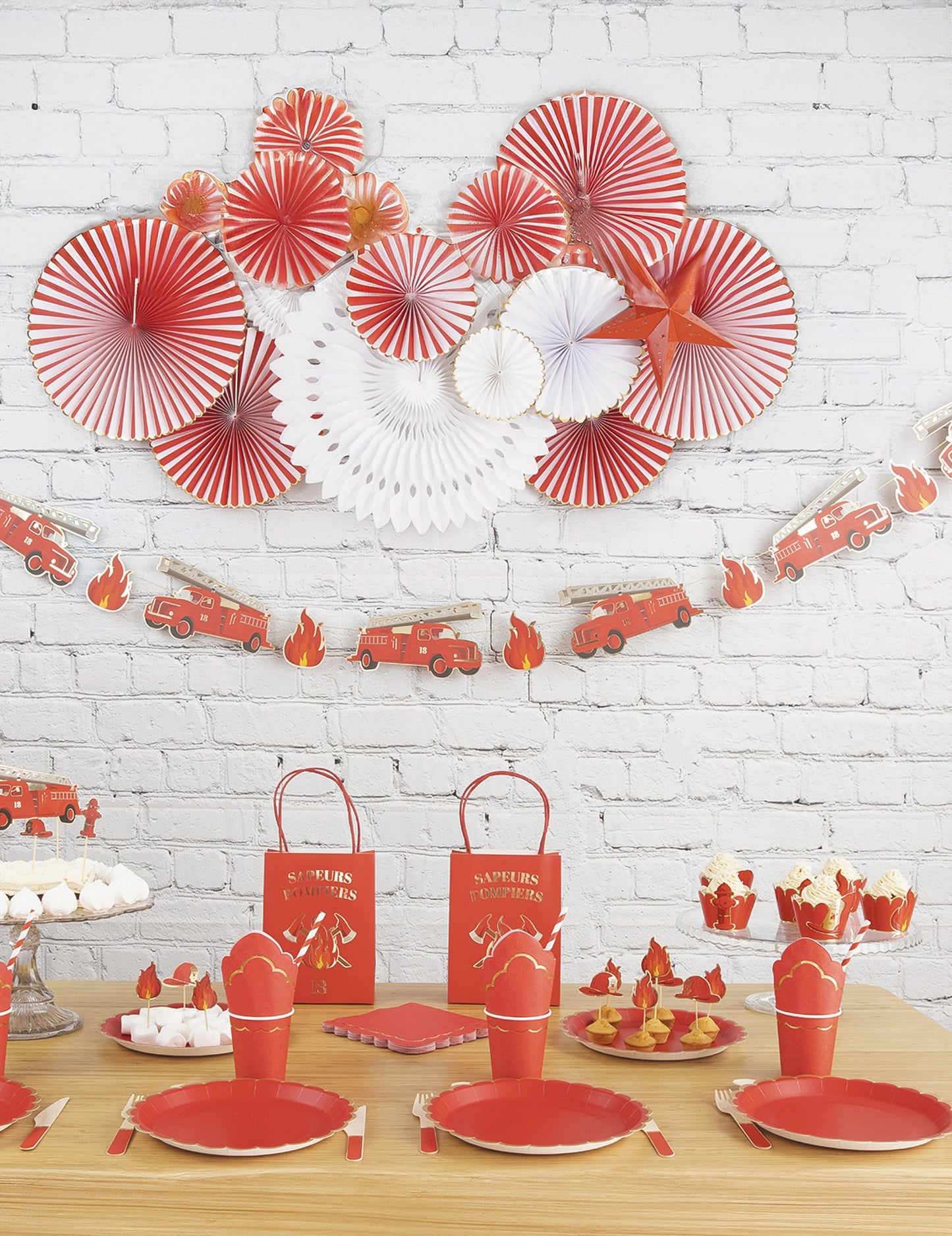 6 пожарникари за кексчета за кексчета