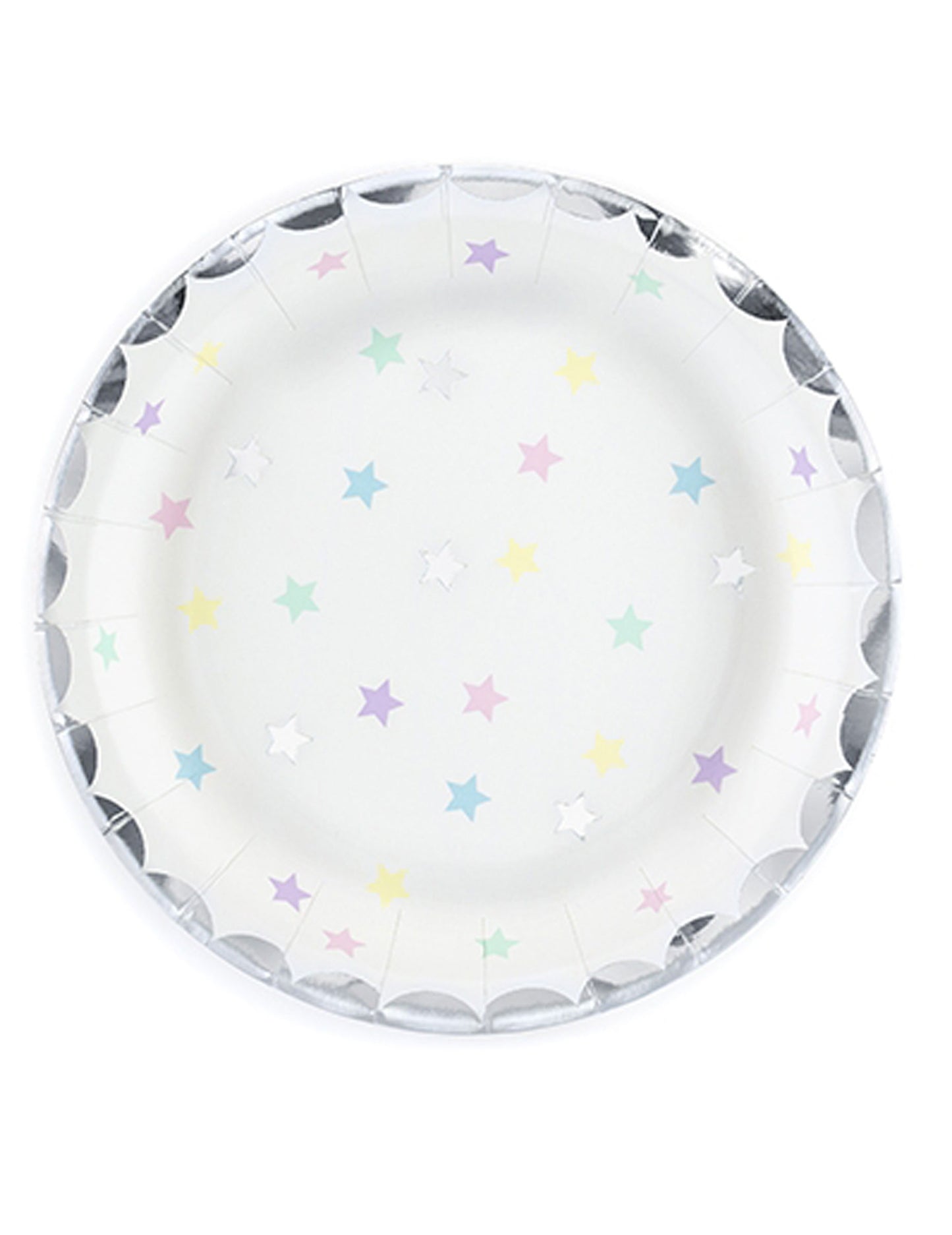 6 малки чинийки във формата на звезда 18 cm пастелен картон