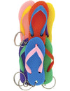 Lot de 6 portes clés tongs pour enfant multicolores