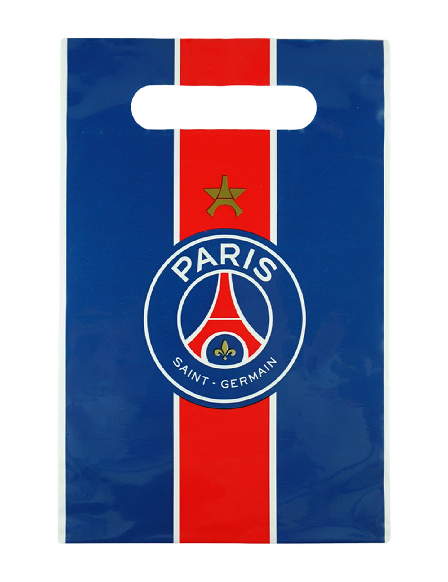 6 Sacs d'anniversaire PSG™ 23 x 15 cm