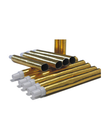 6 сарбакани в златен картон 18 х 1,8 см