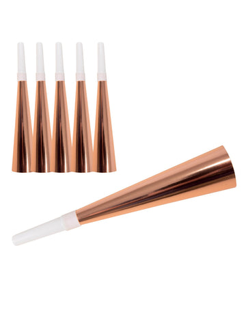 6 розово злато кашон тромпети 19 cm