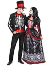 Костюм на мексиканска двойка Dia de los Muertos за възрастни