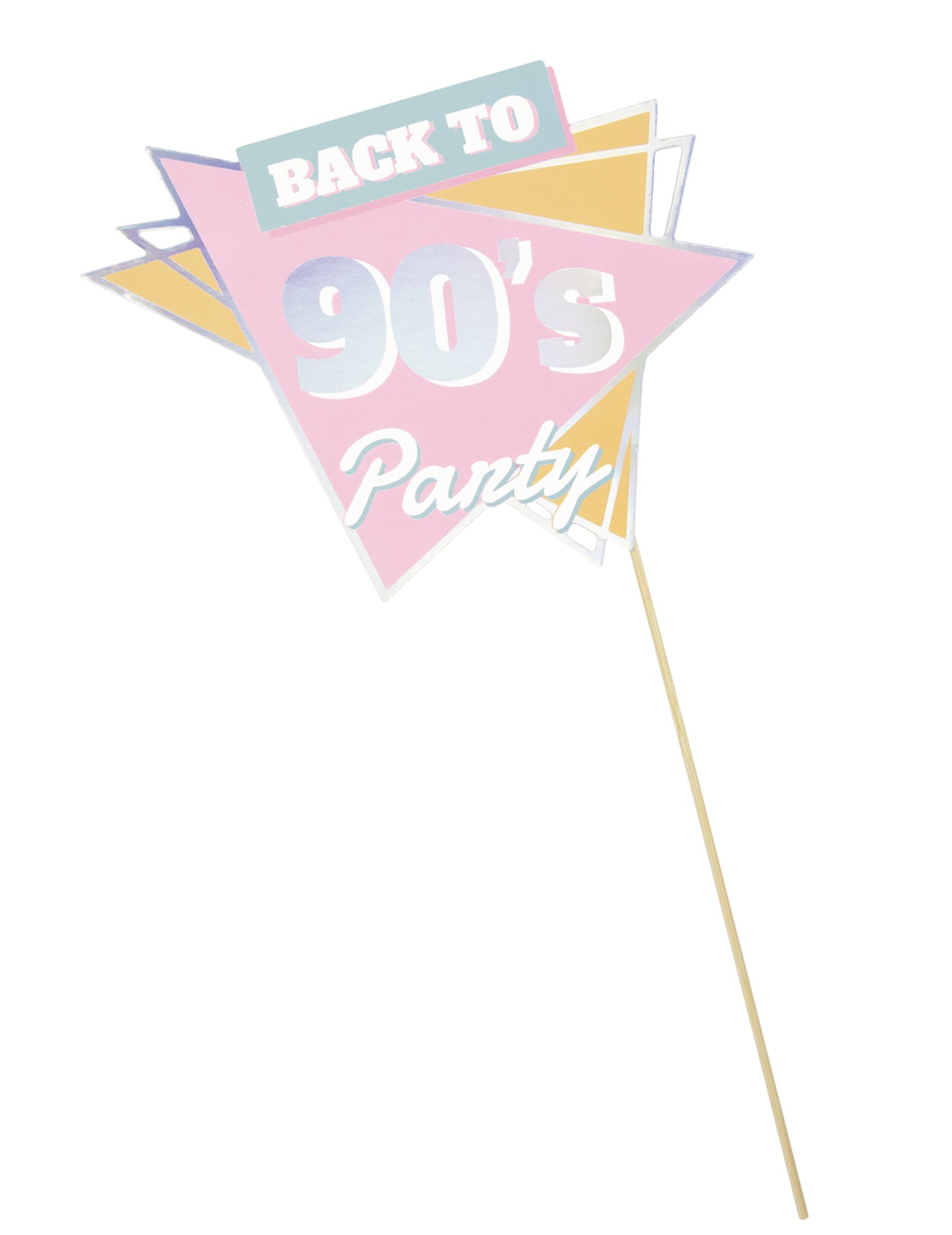 Panneau Back to 90's de l'accessoire photobooth années 90