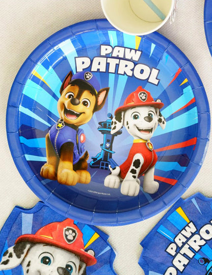 8 сини картонени чинии Pat'patrouille™ 23 cm