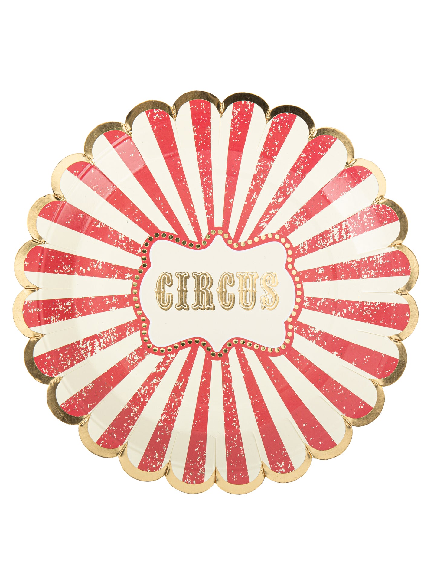 8 assiettes cirque vintage 23 cm en carton