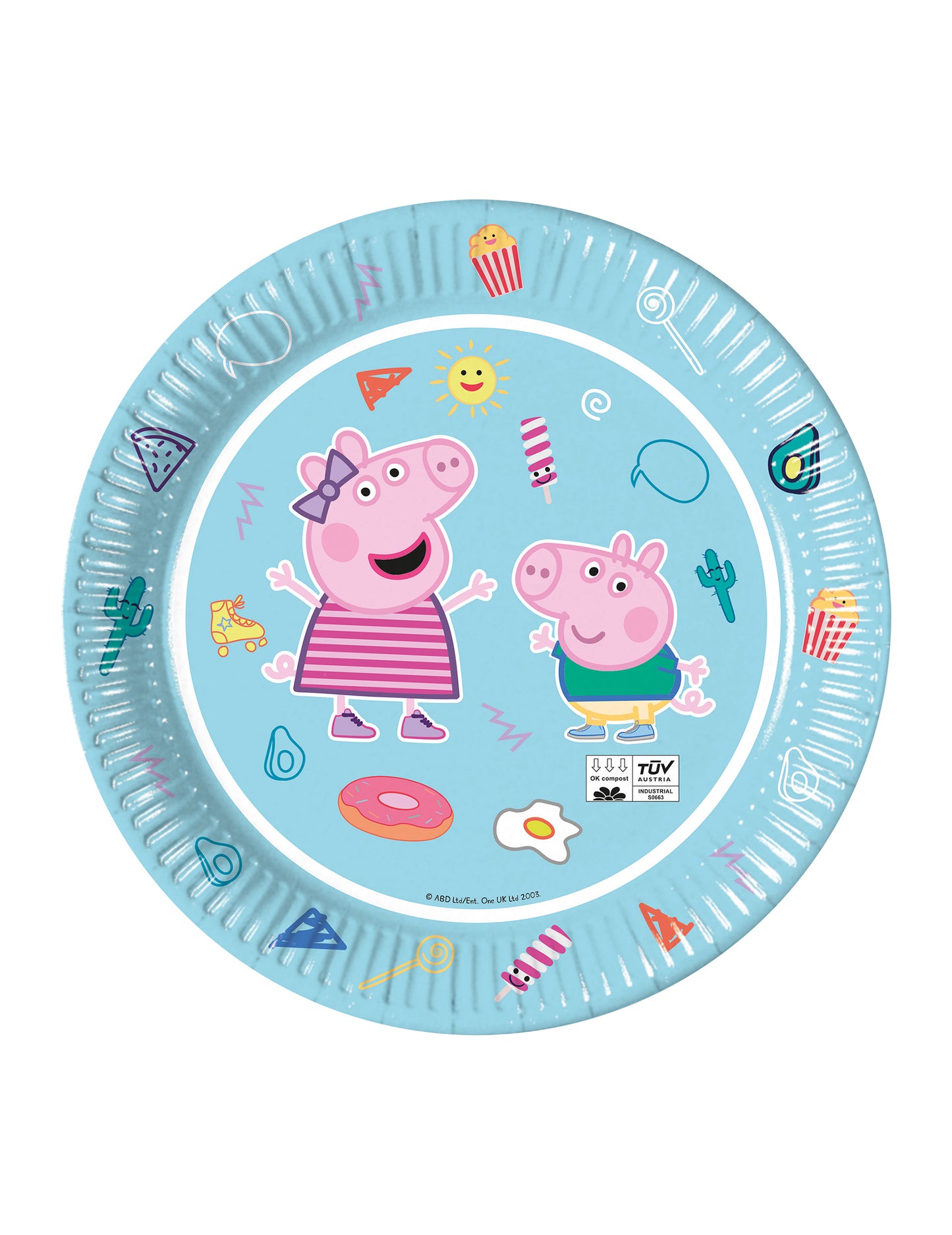 8 Peppa Pig Bleues 23 картонени табели cm