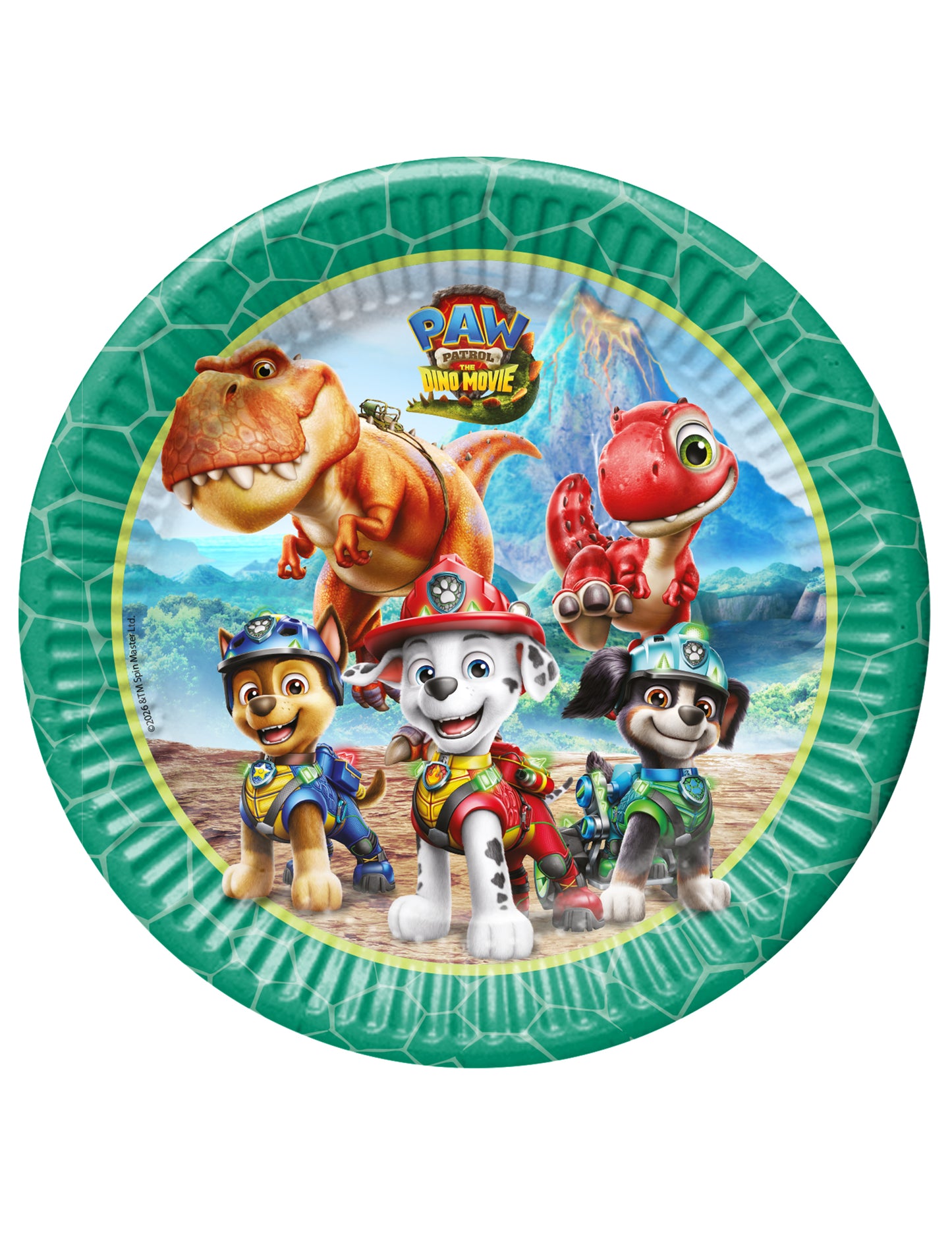 8 картонени чинии Пес патрул™ Dino movie 23 cm