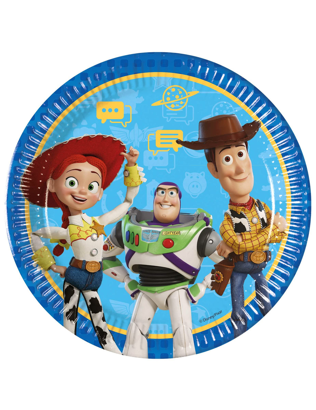 8 картонени чинии Toy Story 5™ 23 cm