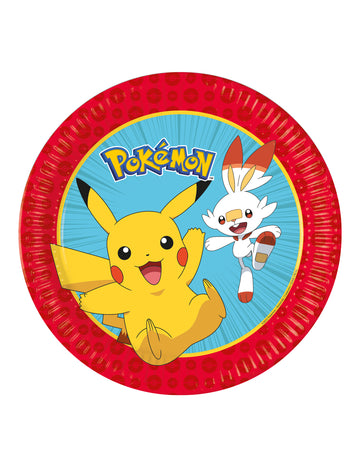 8 картонени чинии Pokémon™ Next Generation 23 cm 