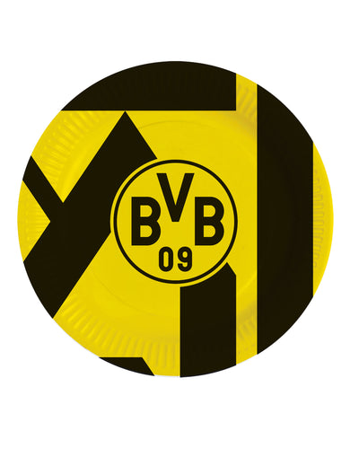 8 кръгли картонени плочи Borussia Dortmund 23 cm