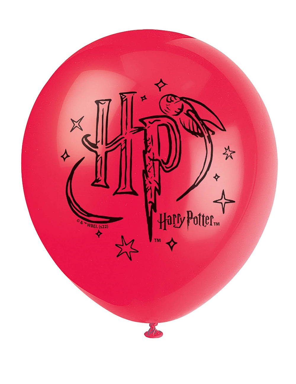 Крупен план на червен балон от латексовите балони Harry Potter