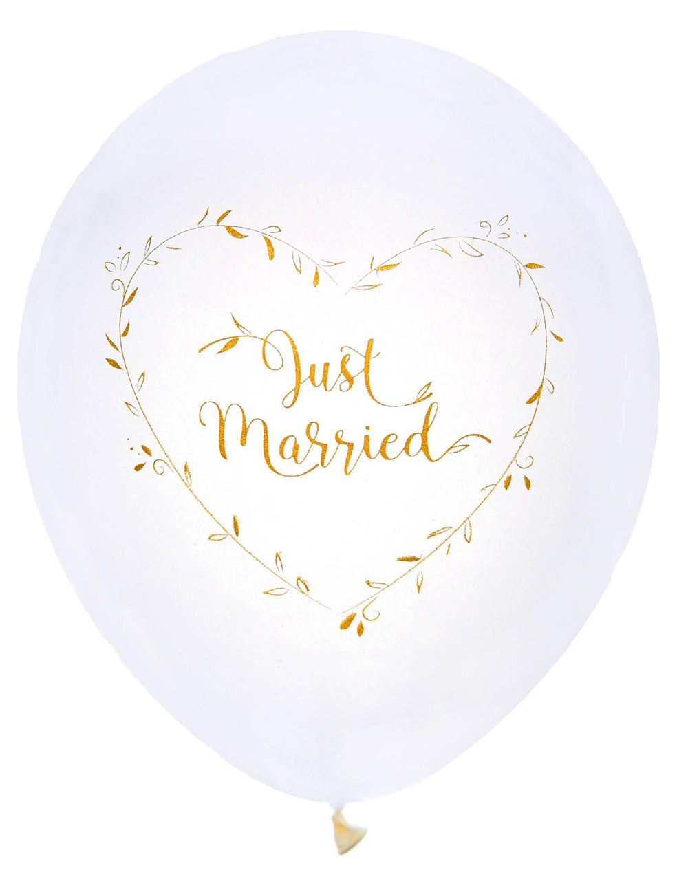 Поставяне на латексови балони Just Married за сватба
