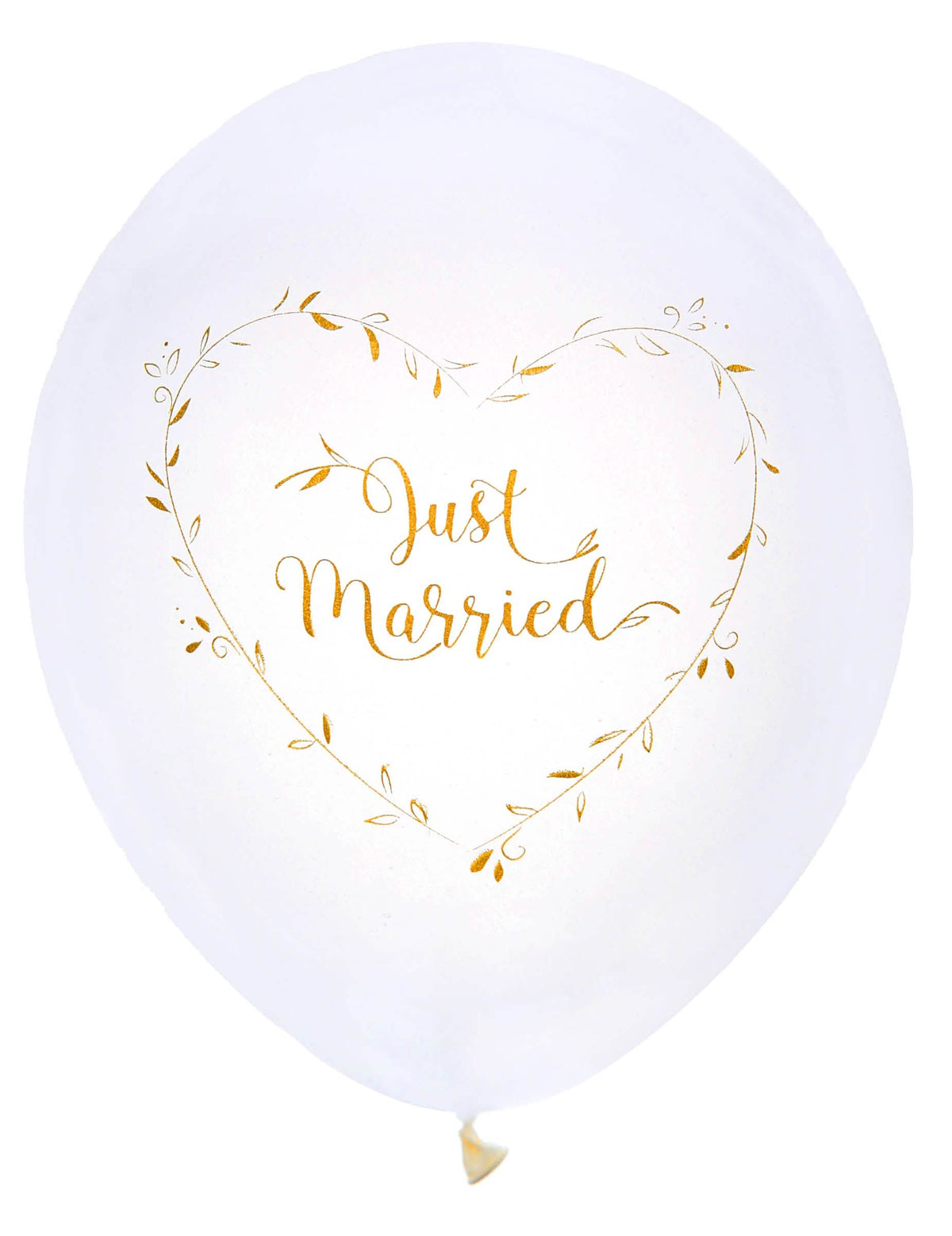 Поставяне на латексови балони Just Married за сватба