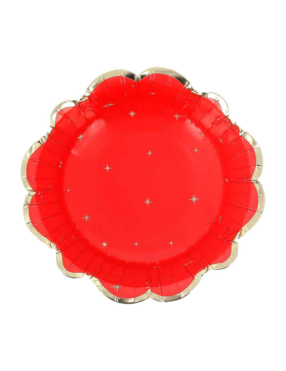 8 bols L'Intemporel rouge et or 13,5 cm