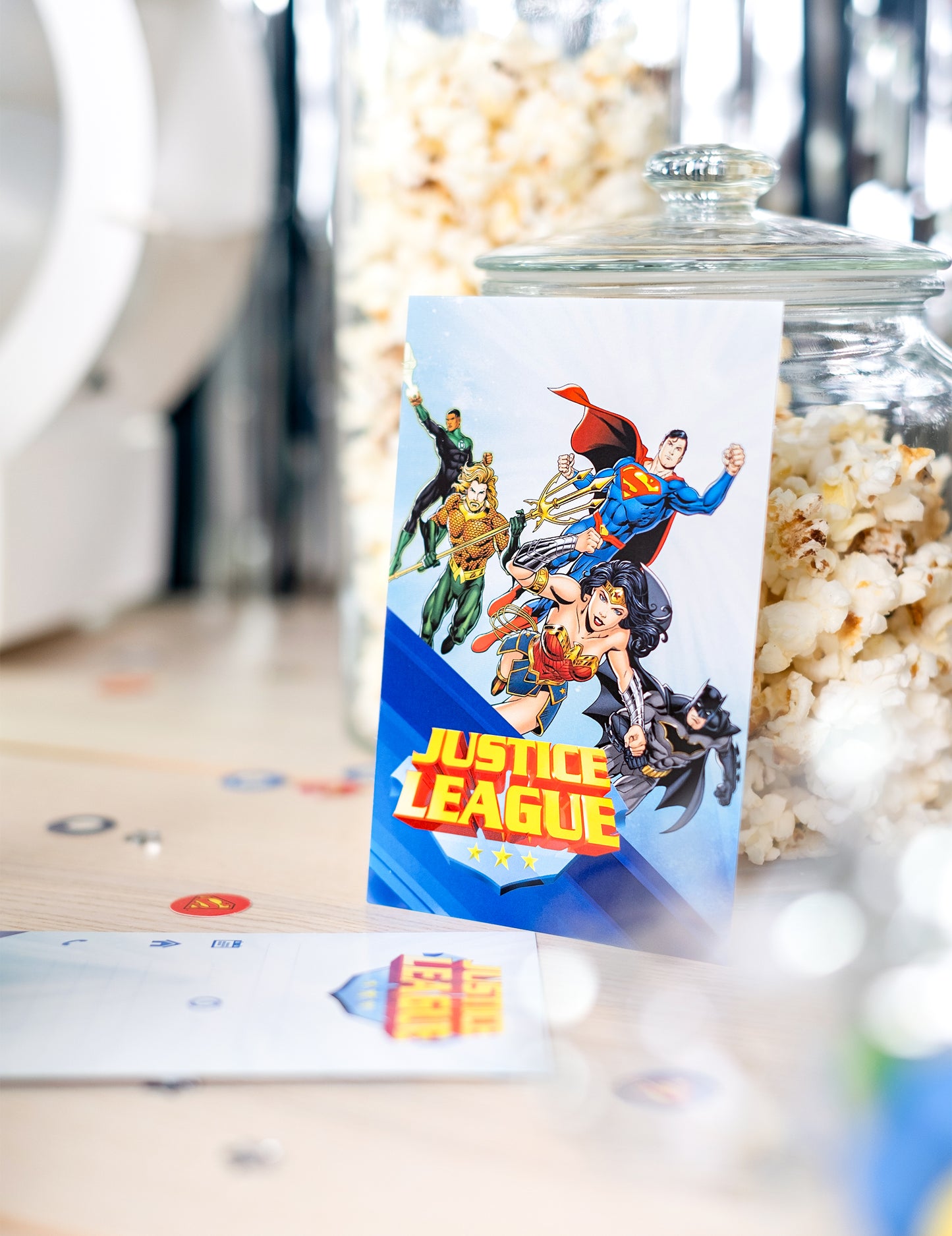 8 карти за покана с правосъдие League 10x16cm