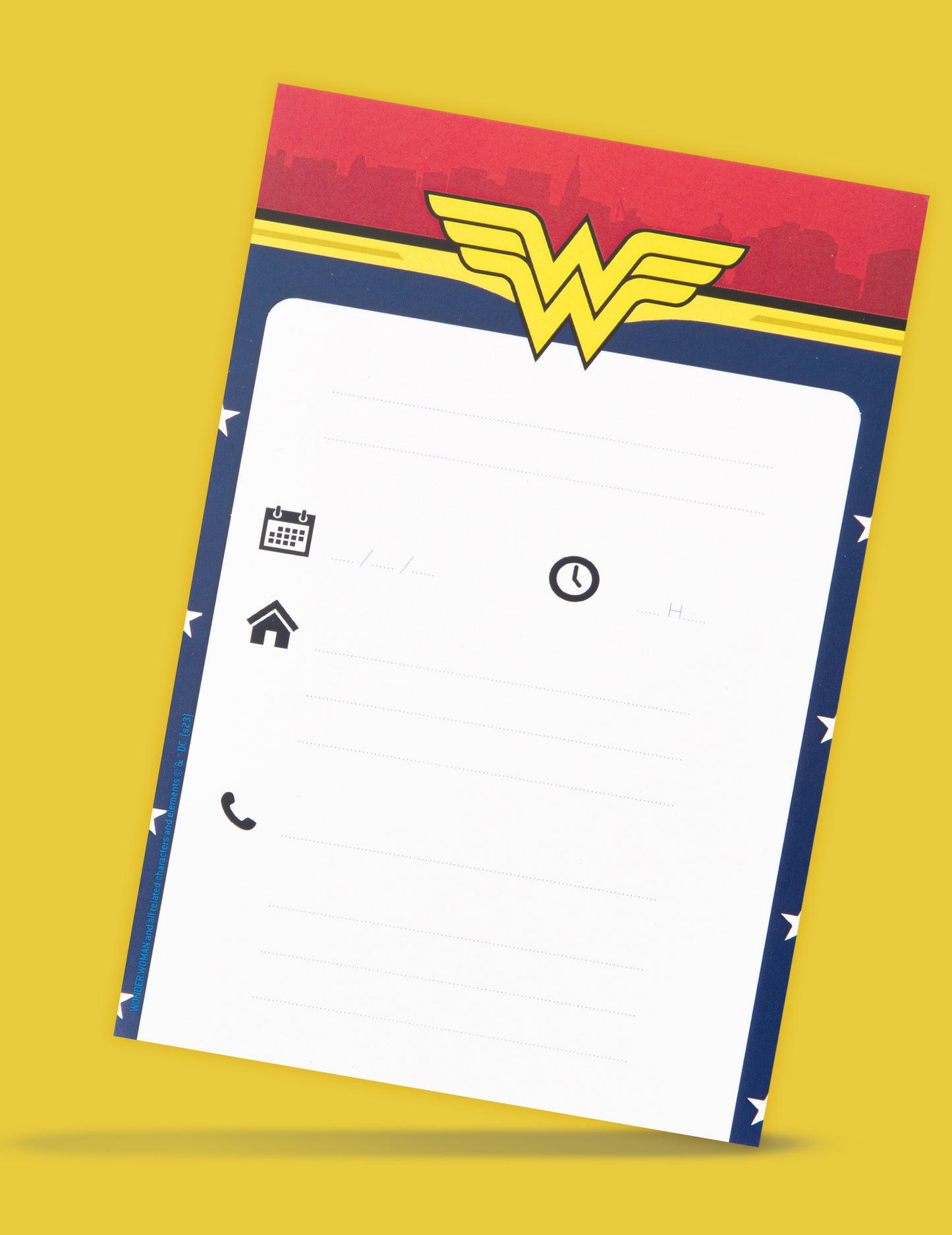 8 покани с пликове „Жената чудо“ 10x16 см