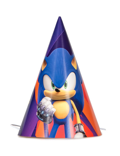 Chapeau de fête Sonic Prime pour enfant bleu et orange
