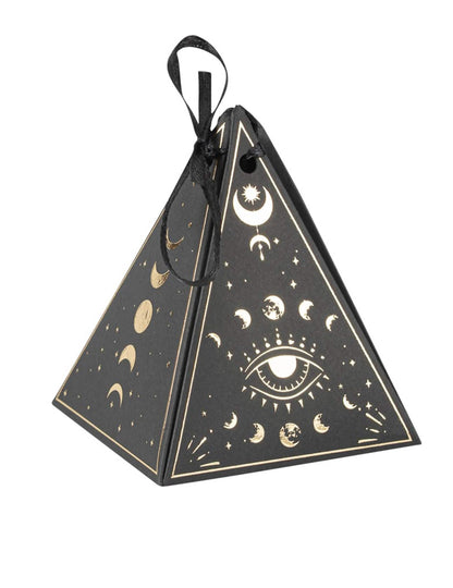 8 кутийки Cosmic Spirit от черна и златна хартия 8,5 x 6,7 см