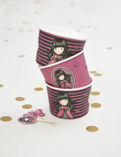 Contenants Ladybird Santoro pour enfant rose et noir à rayures