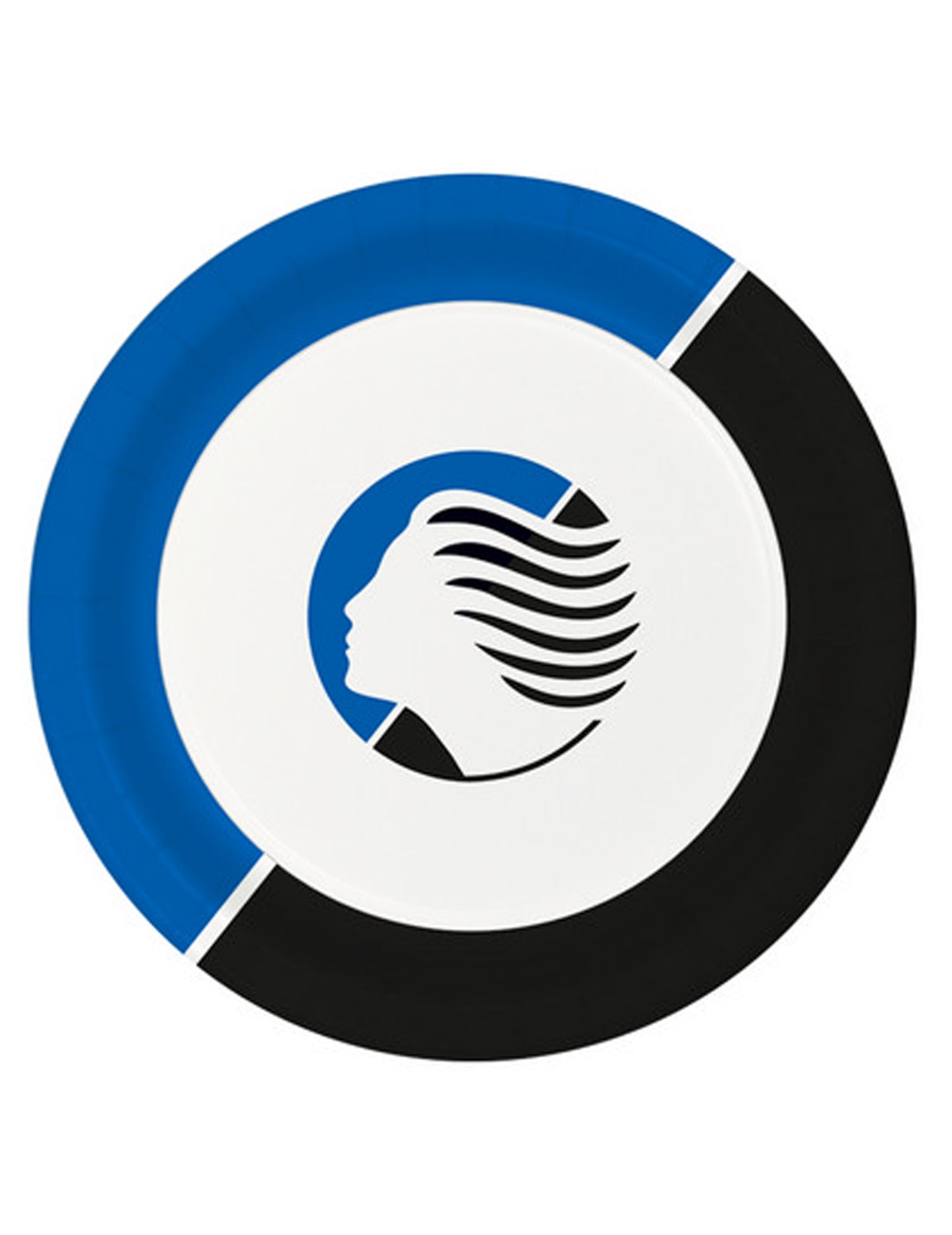 8 малки синьо-бели хартиени чинии Atalanta™ 18 cm