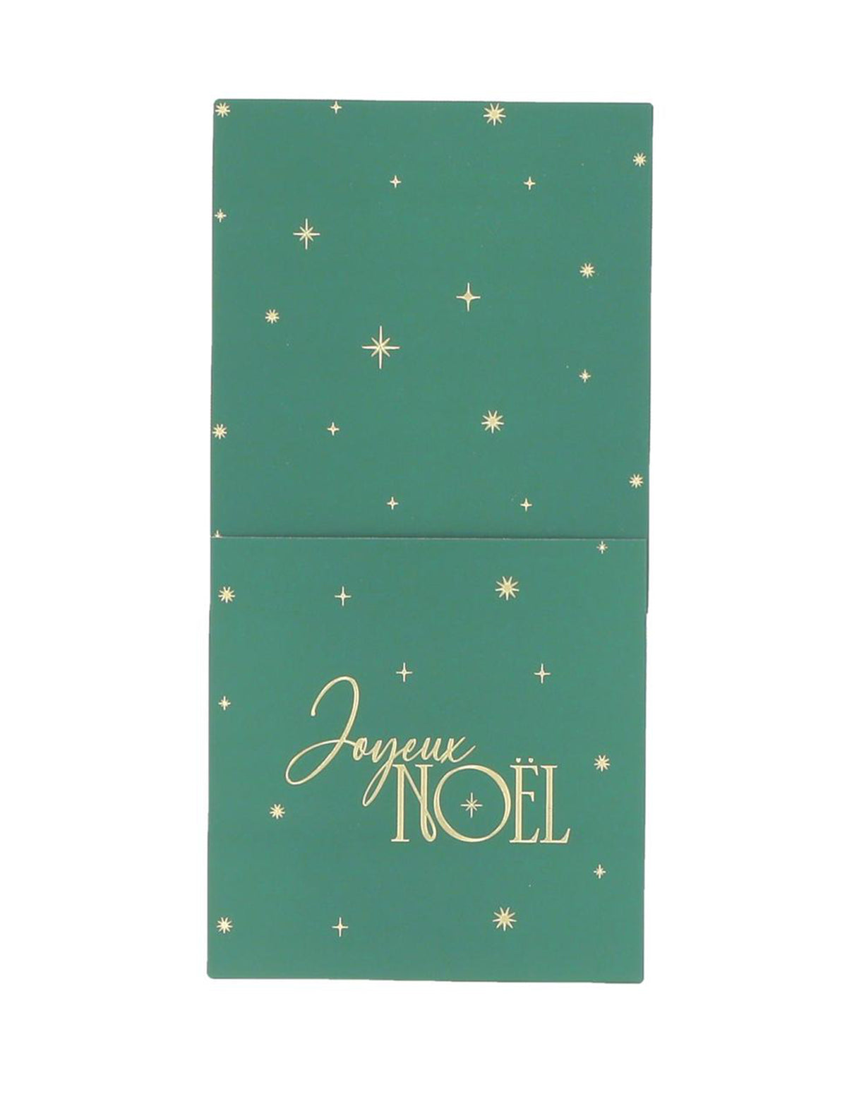8 porte-couverts Joyeux Noël L'Intemporel vert anglais et or 10 x 20 cm