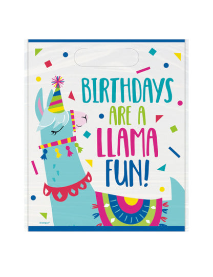 8 подаръчни торбички с лама за детски рожден ден