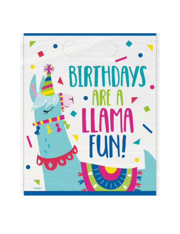 8 подаръчни торбички с лама за детски рожден ден