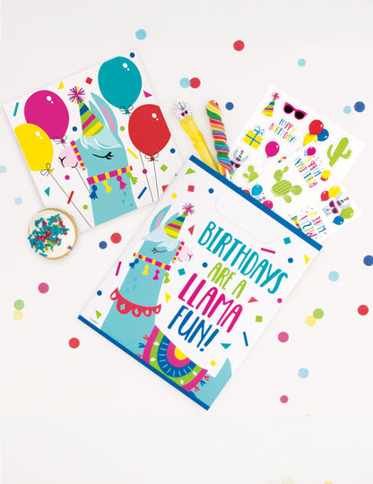 8 подаръчни торбички с лама за детски рожден ден