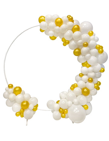 Кръгъл ковчег 2 метра бял