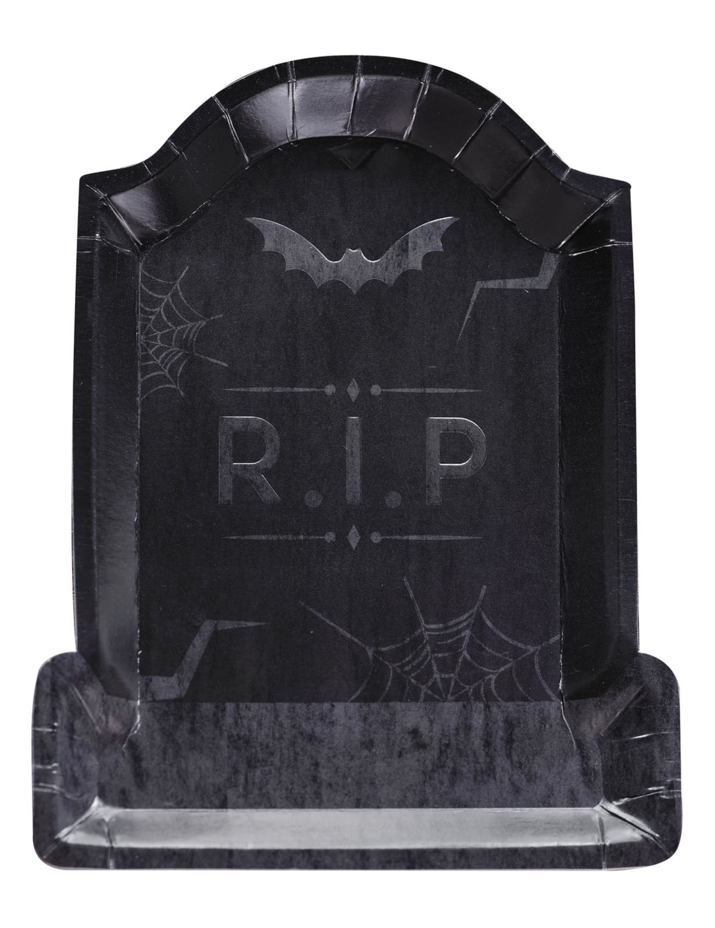 8 картонени чинии с дизайн на надгробен камък, RIP Halloween