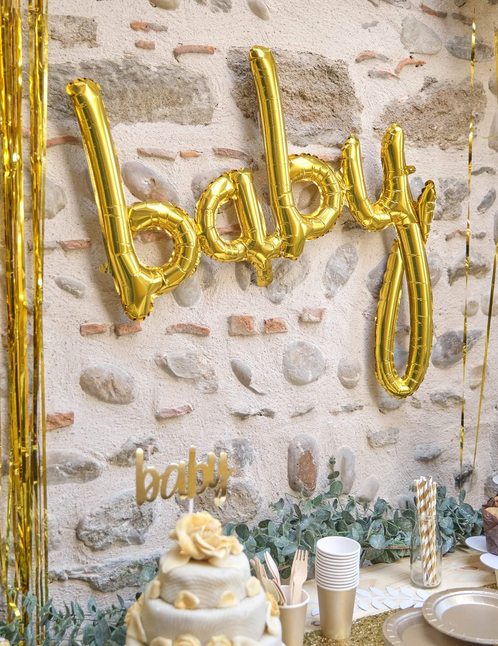 Сценарий с алуминиев балон baby за декорация