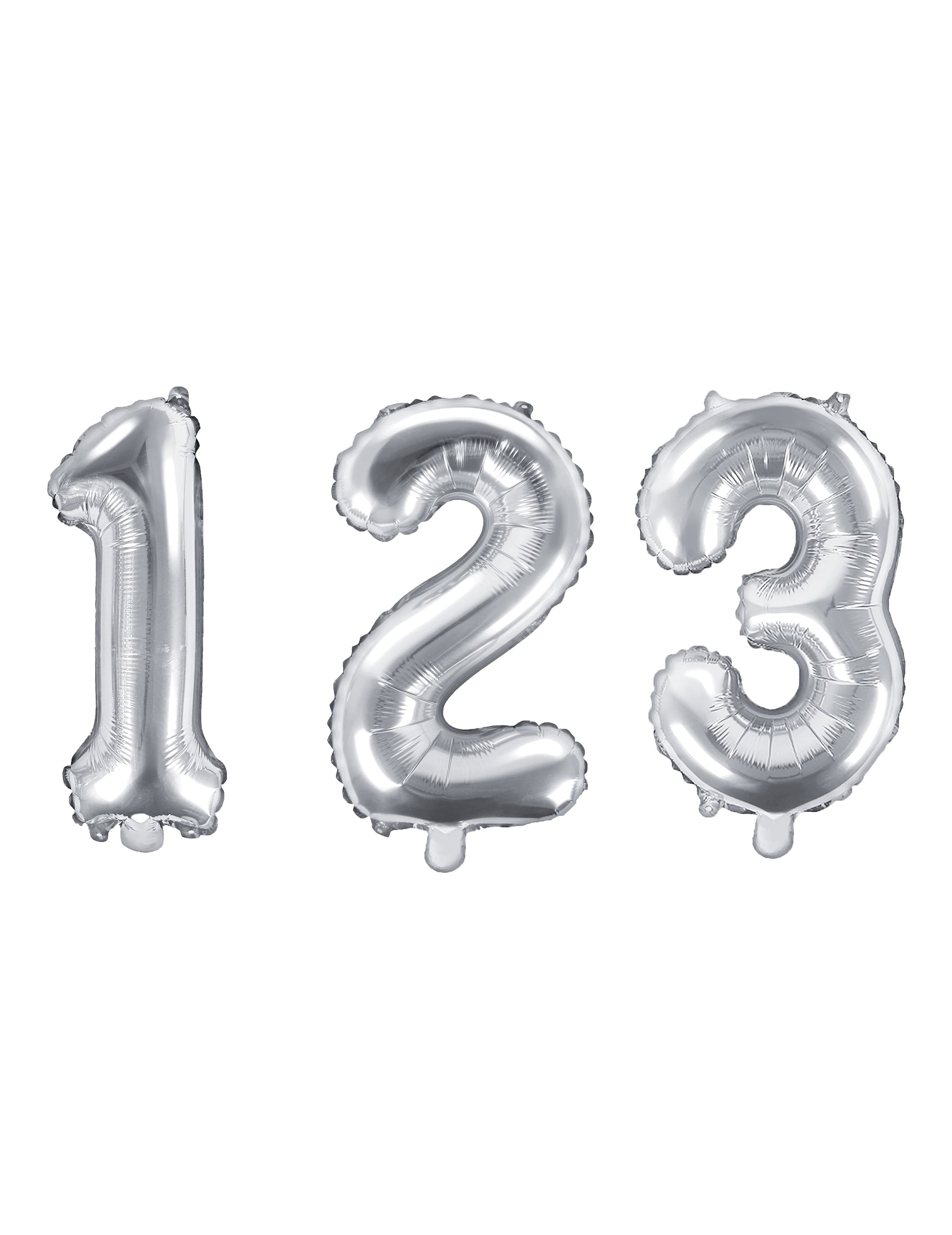 Ballon aluminium chiffre argent