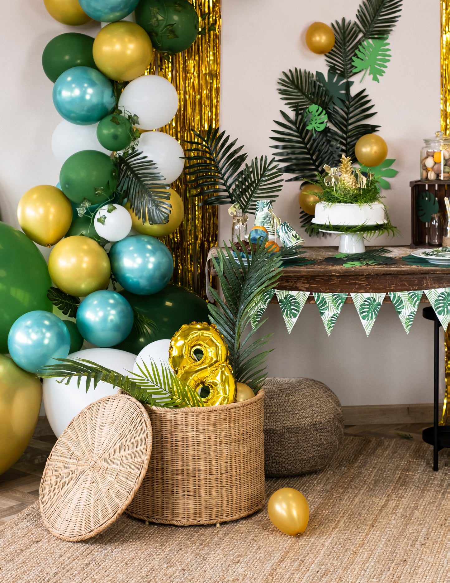 Алуминиев балон Златен Фигура 33 cm