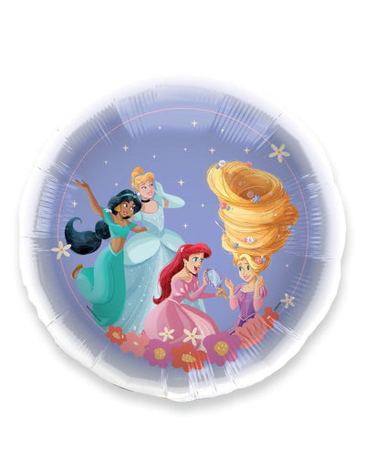 Алуминиев балон Disney Принцеси лилав с Jasmine Пепеляшка Ариел и Rapunzel